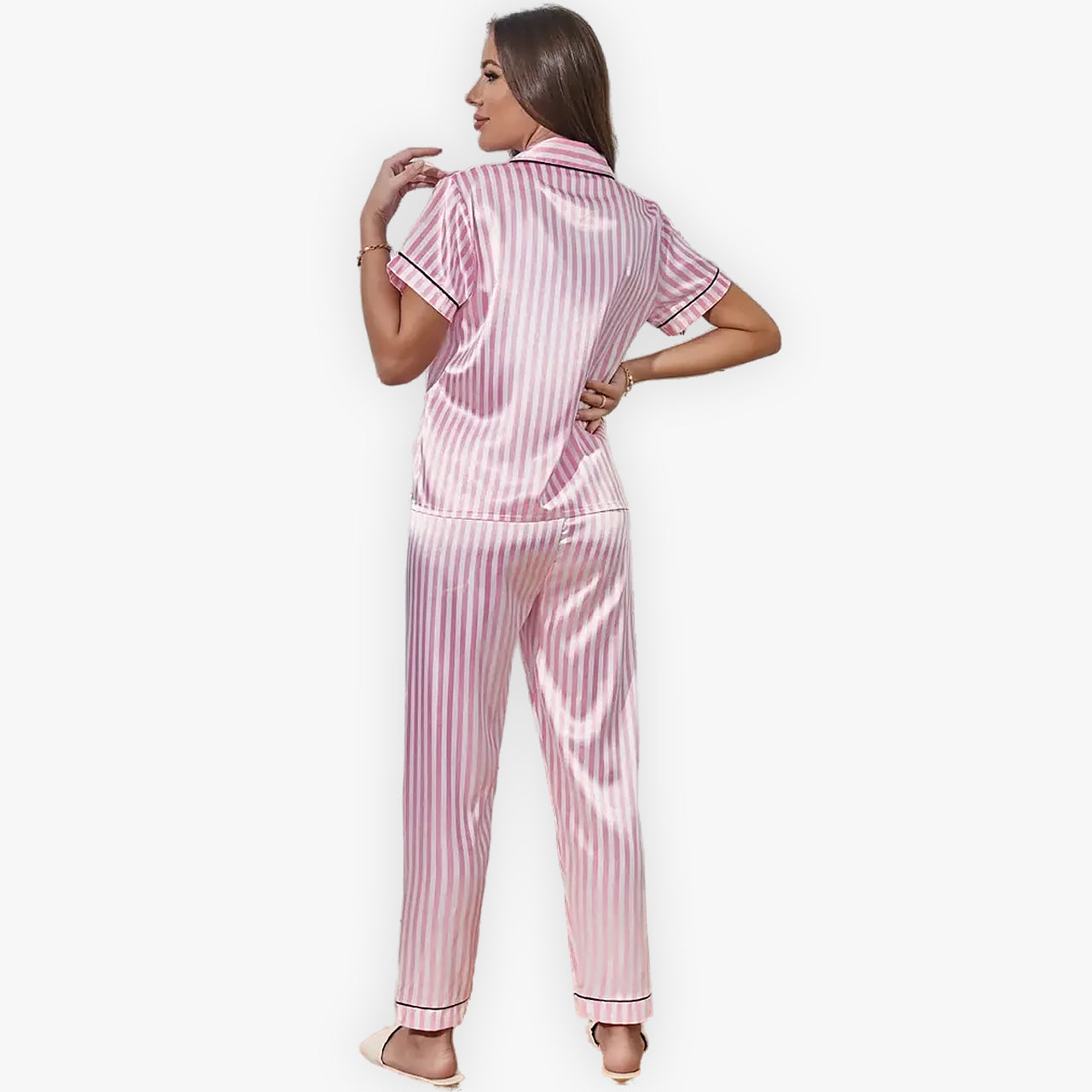 Gestreepte Pyjamaset