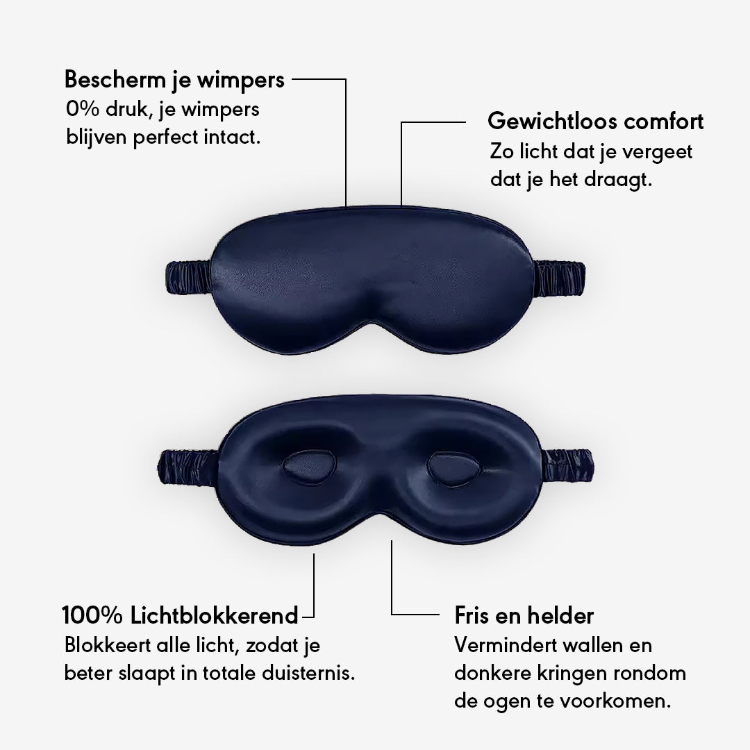 3D Contour Zijden Slaapmasker